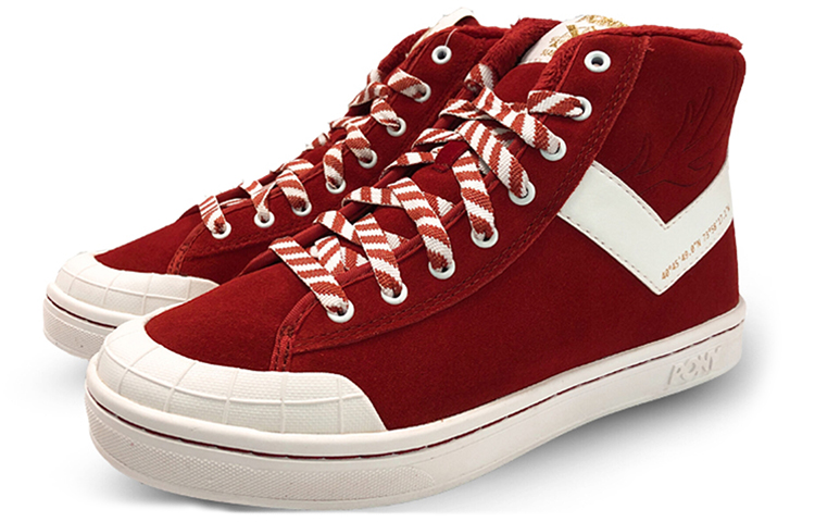 Lookbook Pony 休閒板鞋 酒紅色