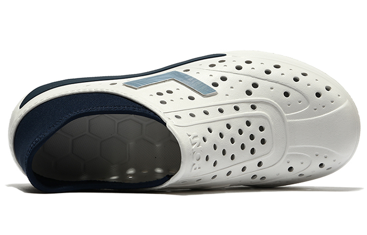 PONY Casual Sport Clog Sandals 'Beige Deep Blue' 圖 3