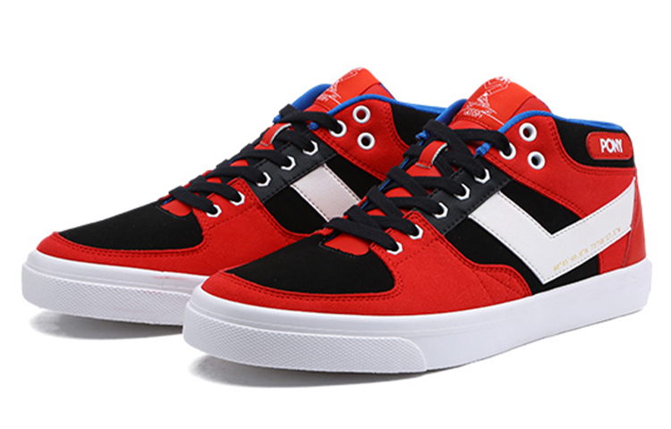 Order PONY 经典中帮帆布鞋 '红白黑' 83M1AT03RD