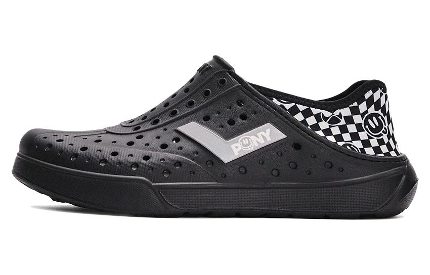 PONY Enjoy 'Black Cut-Out Heel Sandals'