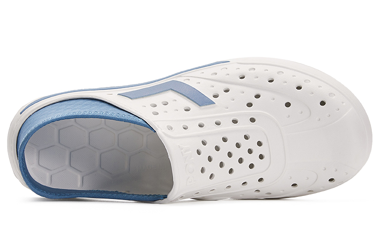 Lookbook PONY Enjoy 舒適透氣洞洞鞋 運動涼鞋 男女同款 深藍白