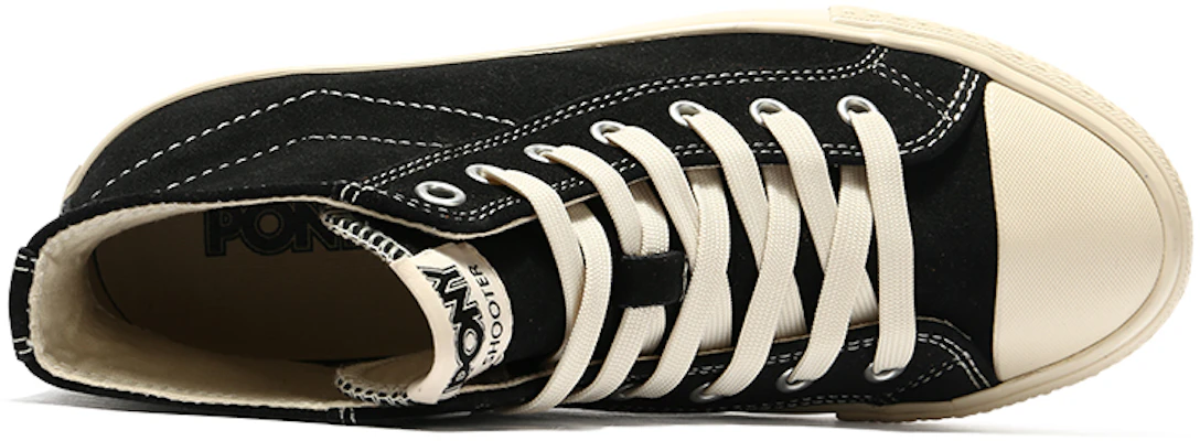 PONY Hoge Canvas Schoenen ''Zwart Imitatiebont'' 14U1SH09BK Shop PONY Hoge Canvas Schoenen ''Zwart Imitatiebont'' 14U1SH09BK