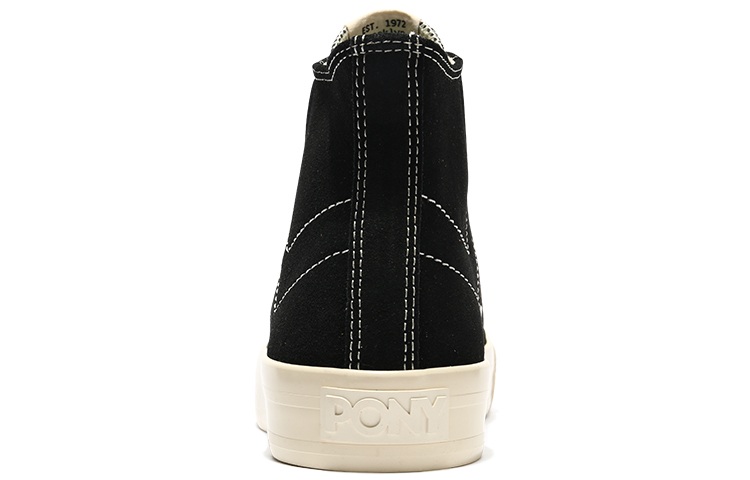 Purchase PONY Hoge Canvas Schoenen ''Zwart Imitatiebont'' 14U1SH09BK