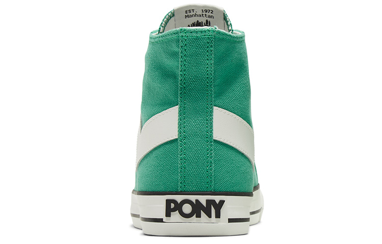 PONY High-Top Canvas Sneakers Green 圖 5
