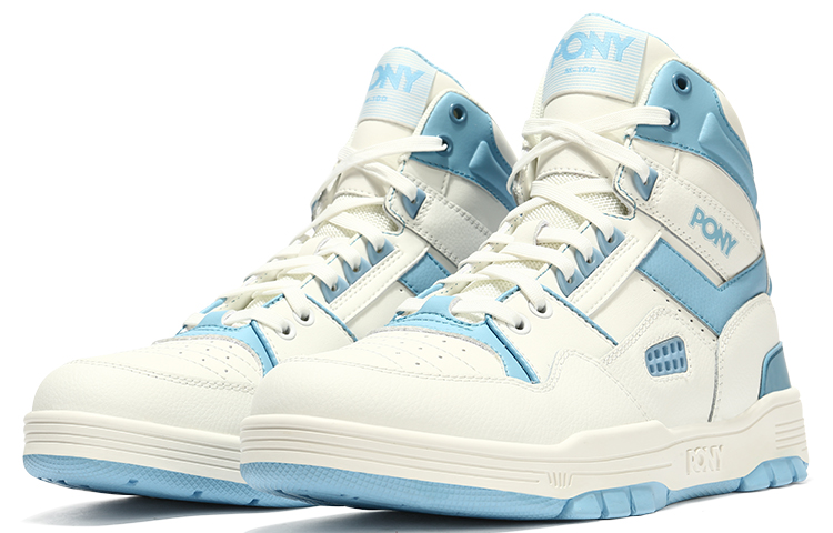 Lookbook PONY High-Top Retro Basketball ''Blanc Bleu'' 14U1M101PB