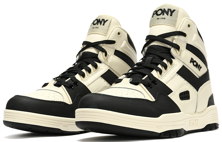 Lookbook ポニー ハイカットバスケ "ブラックベージュ" 14U1M102BE