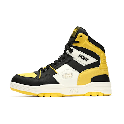 PONY High-Top Basketball 'Mustard Yellow Black'