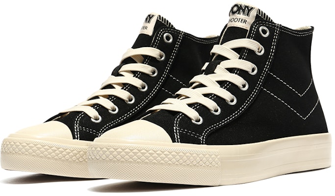 PONY High-Top Canvas 'Black Faux Fur' 14U1SH09BK Lookbook PONY High-Top Canvas 'Black Faux Fur' 14U1SH09BK