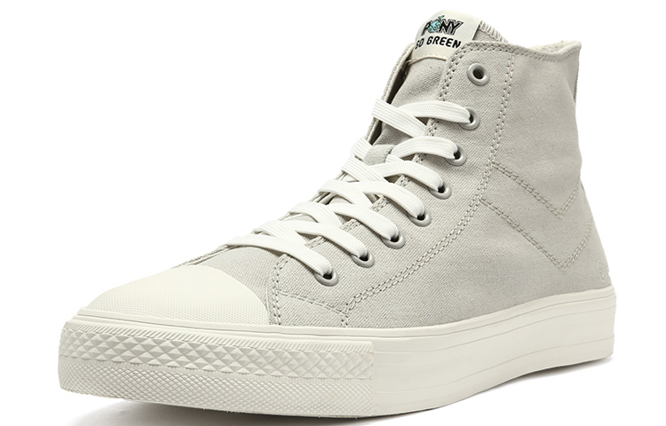 PONY High-Top Canvas 'Eco-Friendly Beige Grey' 圖 2