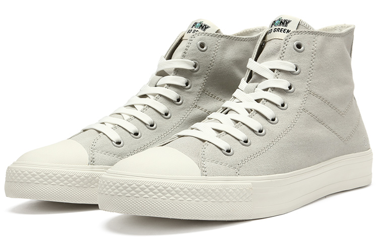 PONY High-Top Canvas 'Eco-Friendly Beige Grey' 圖 3