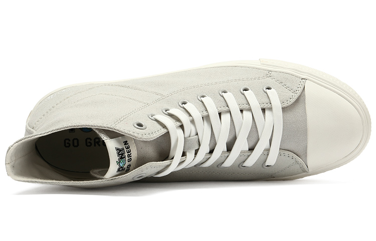 PONY High-Top Canvas 'Eco-Friendly Beige Grey' 圖 4