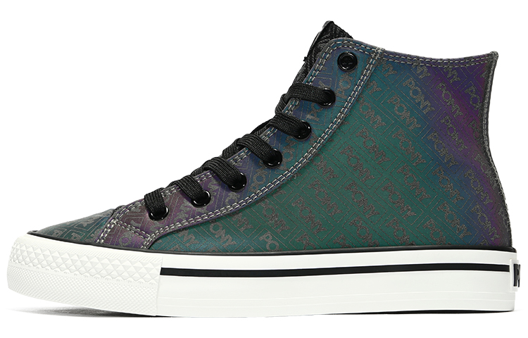 PONY High-Top Canvas 'Rainbow' 13U1SH04BK