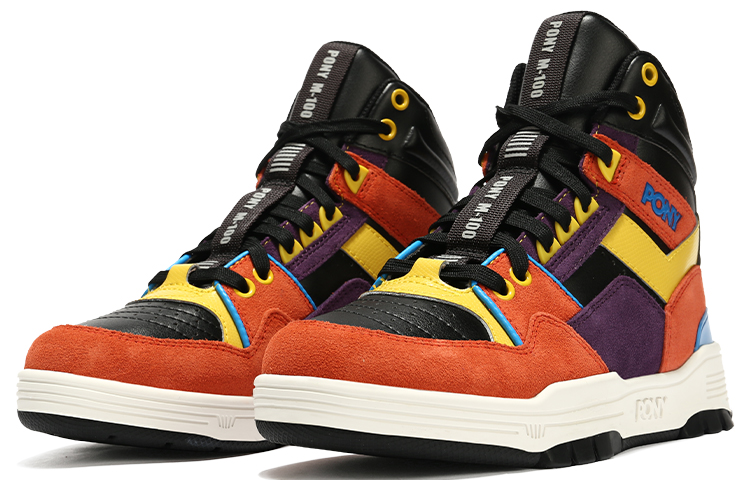Lookbook PONY High Top Retro Basket 'Orange Gelap' 14U1M103KO