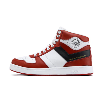 PONY High Top Retro Basketball 'White Red'