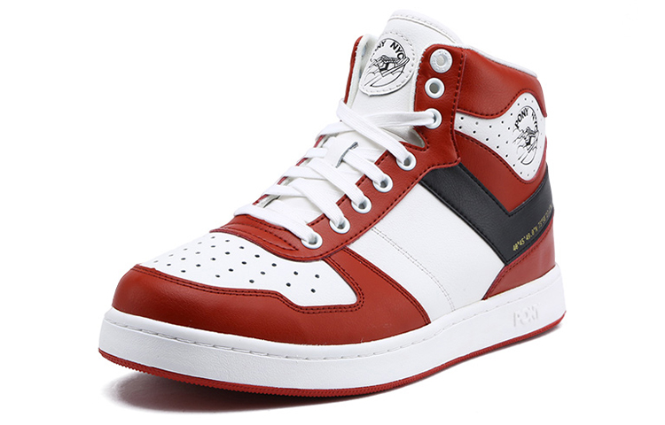 Order PONY High Top Retro Basketball ''Blanc Rouge'' 83M1CW01KR