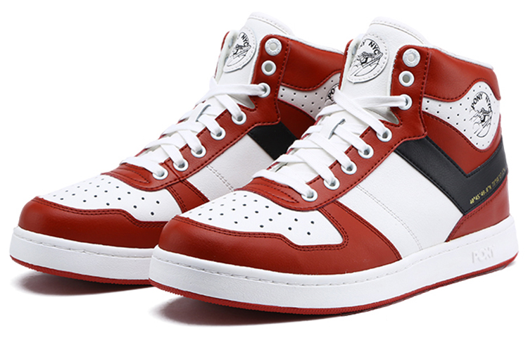 Lookbook PONY High Top Retro Basketball ''Blanc Rouge'' 83M1CW01KR