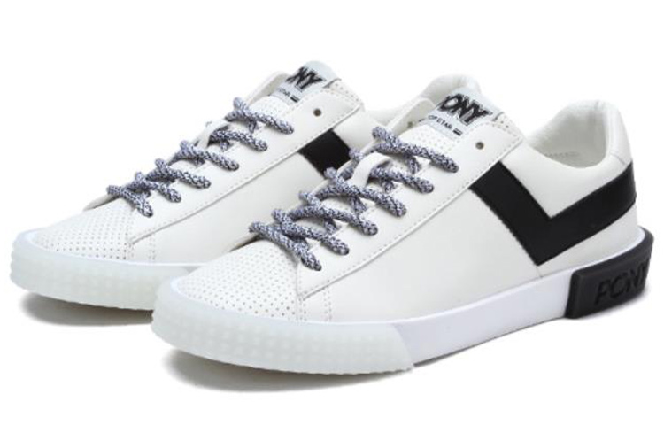 PONY Low-Top Casual Sneaker 'Black White' 圖 3