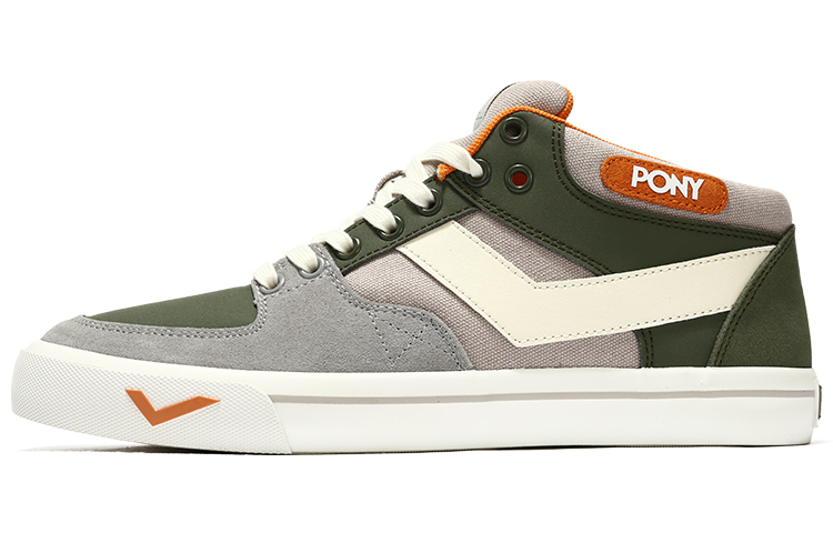 PONY Low-Top Skate Shoes 'Grey Green'