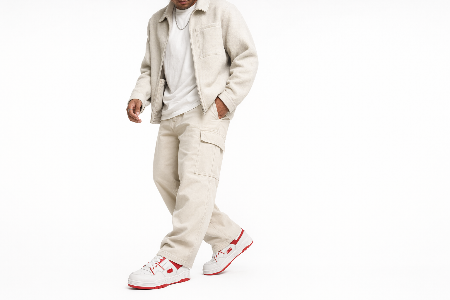 Order PONY M100 'Retro Beige Red' 241U1M101RD