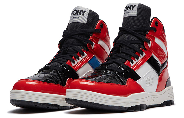 PONY M100 High White/Red 圖 3