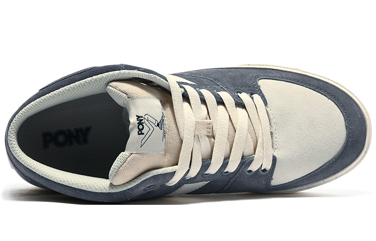 Shop PONY 潮流時尚休閒 防滑 中幫 板鞋 男款 鐵灰
