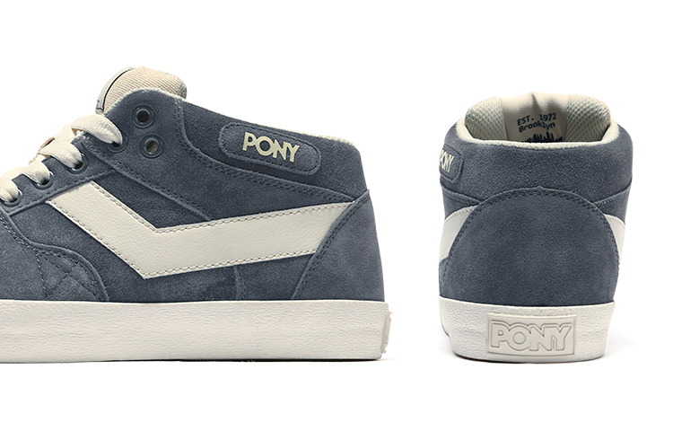 Details for PONY 潮流時尚休閒 防滑 中幫 板鞋 男款 鐵灰