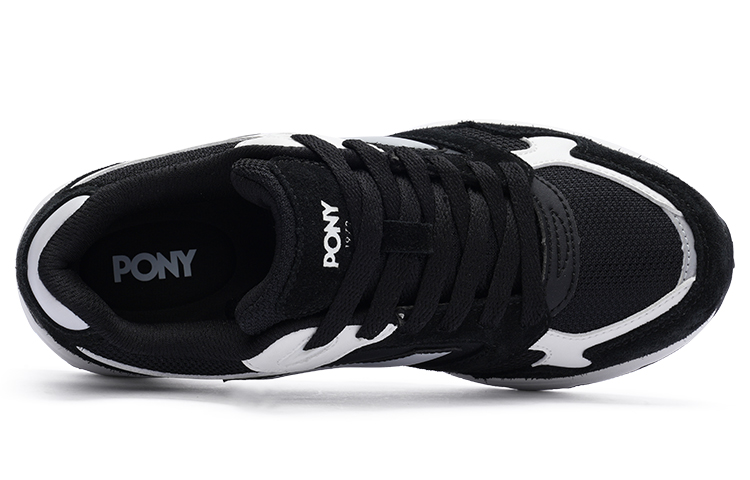 Lookbook PONY MJ-72 立體包裹 舒適軟彈 減震防滑 低幫 跑步鞋 男女同款 黑色