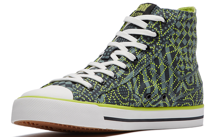 Order PONY ReflectiveHigh Top Canvas Sneakers Black 01M1SH05BK