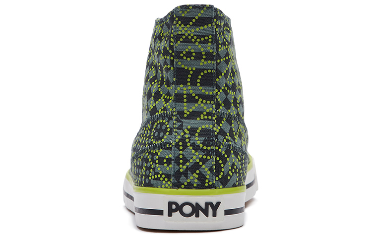 Purchase PONY ReflectiveHigh Top Canvas Sneakers Black 01M1SH05BK