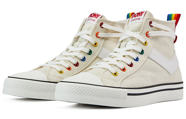 Lookbook PONY Retro 'Serbaguna Putih High-Top dan Low-Top Kanvas' 13U1SH07BE