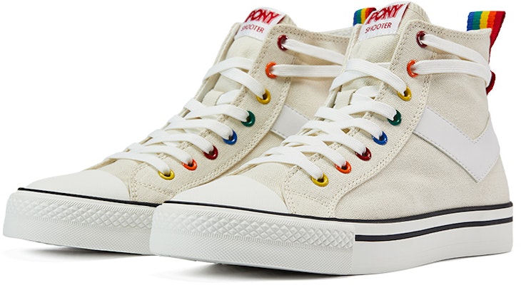 PONY Retro 'Versatile High-Top and Low-Top White Canvas' 13U1SH07BE Lookbook PONY Retro 'Versatile High-Top and Low-Top White Canvas' 13U1SH07BE