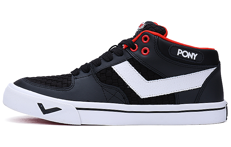 PONY Retro Casual Skateboarding Shoe 'Black' 93M1AT03BK