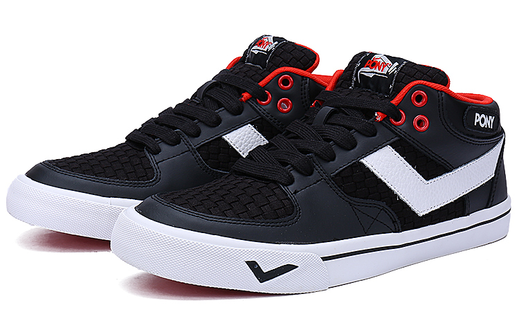 Order PONY Retro Casual Skateboard-Schuh ''Schwarz'' 93M1AT03BK