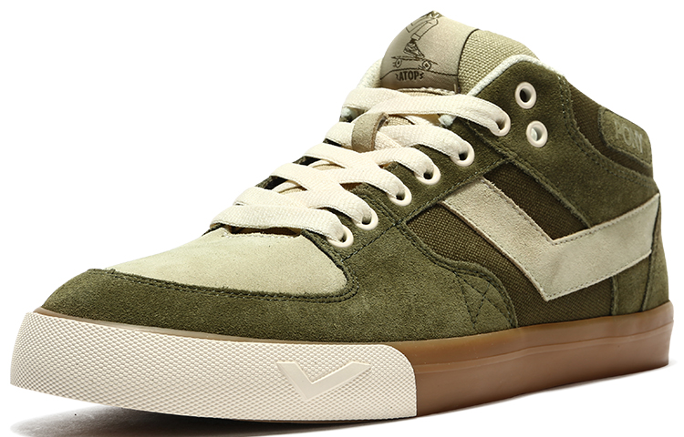 PONY Retro Casual Suede Skateboarding Shoes 'Grey Green' 圖 2