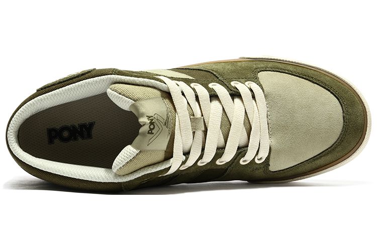PONY Retro Casual Suede Skateboarding Shoes 'Grey Green' 圖 4
