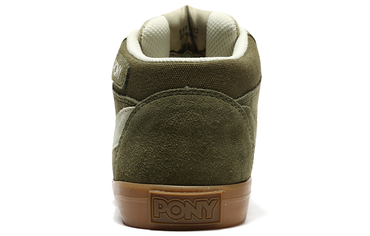 PONY Retro Casual Suede Skateboarding Shoes 'Grey Green' 圖 5