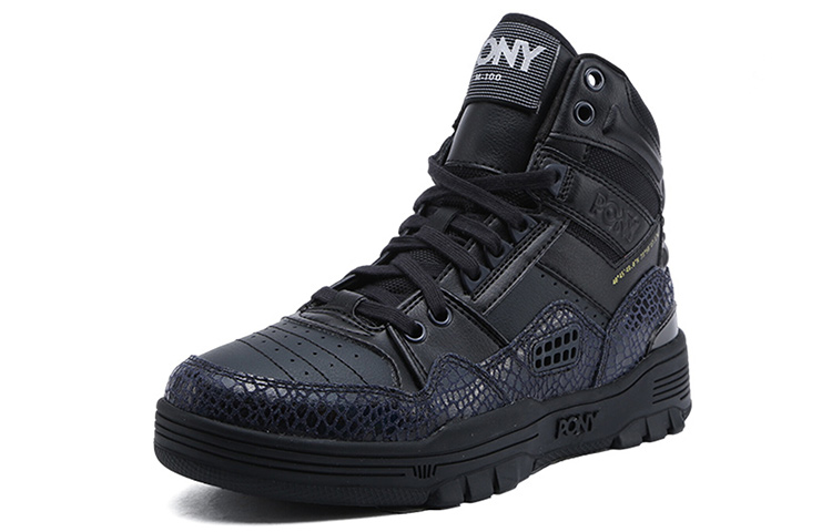 Order PONY 复古高帮“黑色” 83M1M101BK