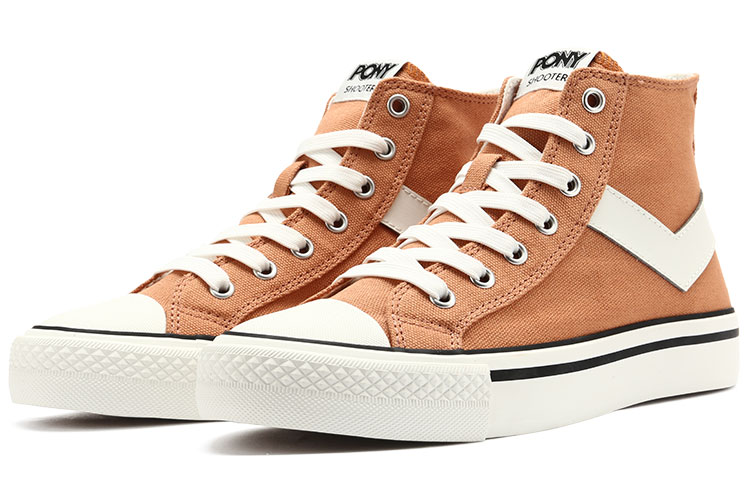 Lookbook PONY Retro High-Top Canvas ''Rosa Arancione'' 11M1SH21AN