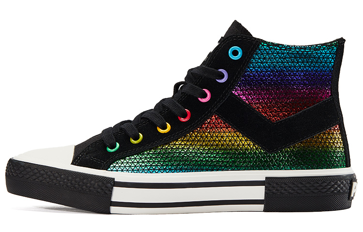 PONY Retro High-Top Canvas 'Shimmering Rainbow' 04U1SH06MO