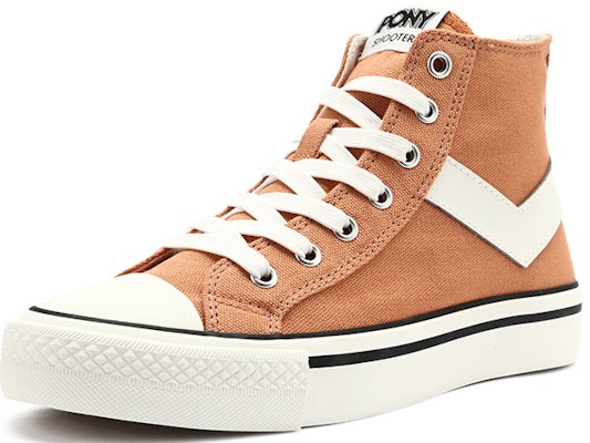 PONY Retro High-Top Canvas 'Pink Orange' 11M1SH21AN Order PONY Retro High-Top Canvas 'Pink Orange' 11M1SH21AN