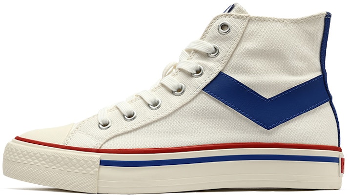 PONY Retro High-Top Canvas 'White Blue Red' 12M1SH31RW Buy PONY Retro High-Top Canvas 'White Blue Red' 12M1SH31RW