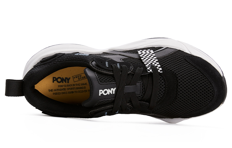 Lookbook PONY Retro Low-Top 'Plataforma Negra' 231U1NS01BK
