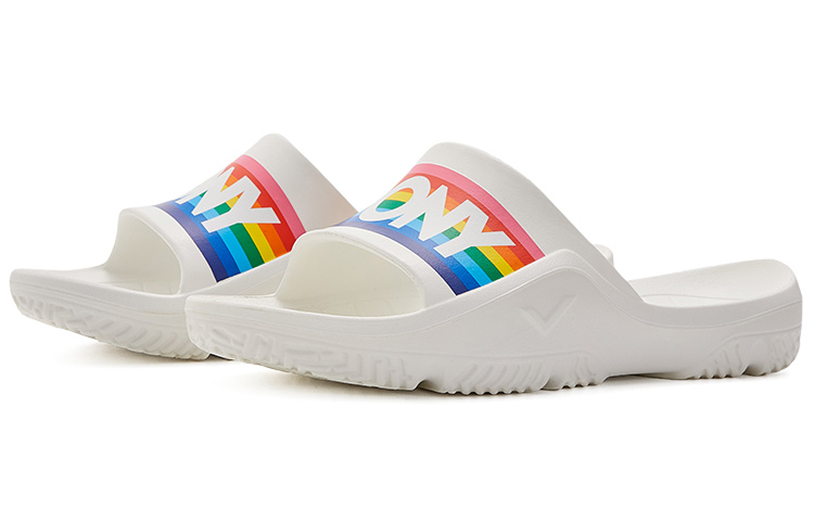 PONY Retro Sports Slides 'Rainbow White' 圖 3