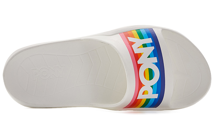 PONY Retro Sports Slides 'Rainbow White' 圖 4