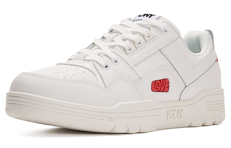 Order PONY 反轉系列 休閒百搭 板鞋 男女同款 白紅款