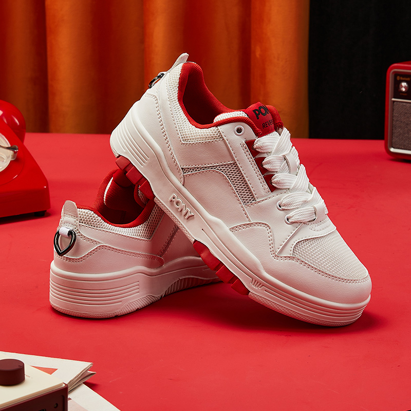 PONY Reverse Low 'White Red' 圖 6