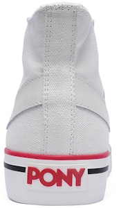 PONY Shooter 經典款 舒適軟彈 防滑透氣 高幫 帆布鞋 男女同款 白色 Shop PONY Shooter 經典款 舒適軟彈 防滑透氣 高幫 帆布鞋 男女同款 白色
