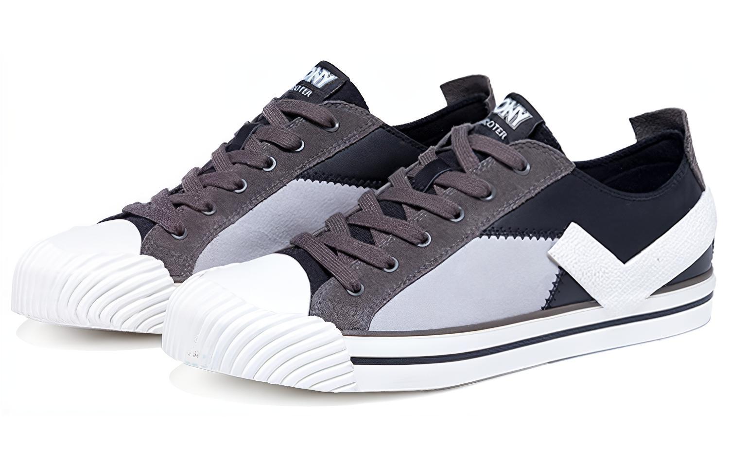 Order PONY 射手帆布鞋 '黑灰色' 92M1SH05BK