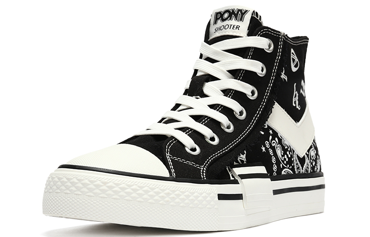 Order PONY Shooter High 'Blanco Negro' 21M1SH01BK