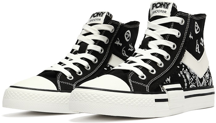 PONY Shooter High 'Black White' 21M1SH01BK Lookbook PONY Shooter High 'Black White' 21M1SH01BK